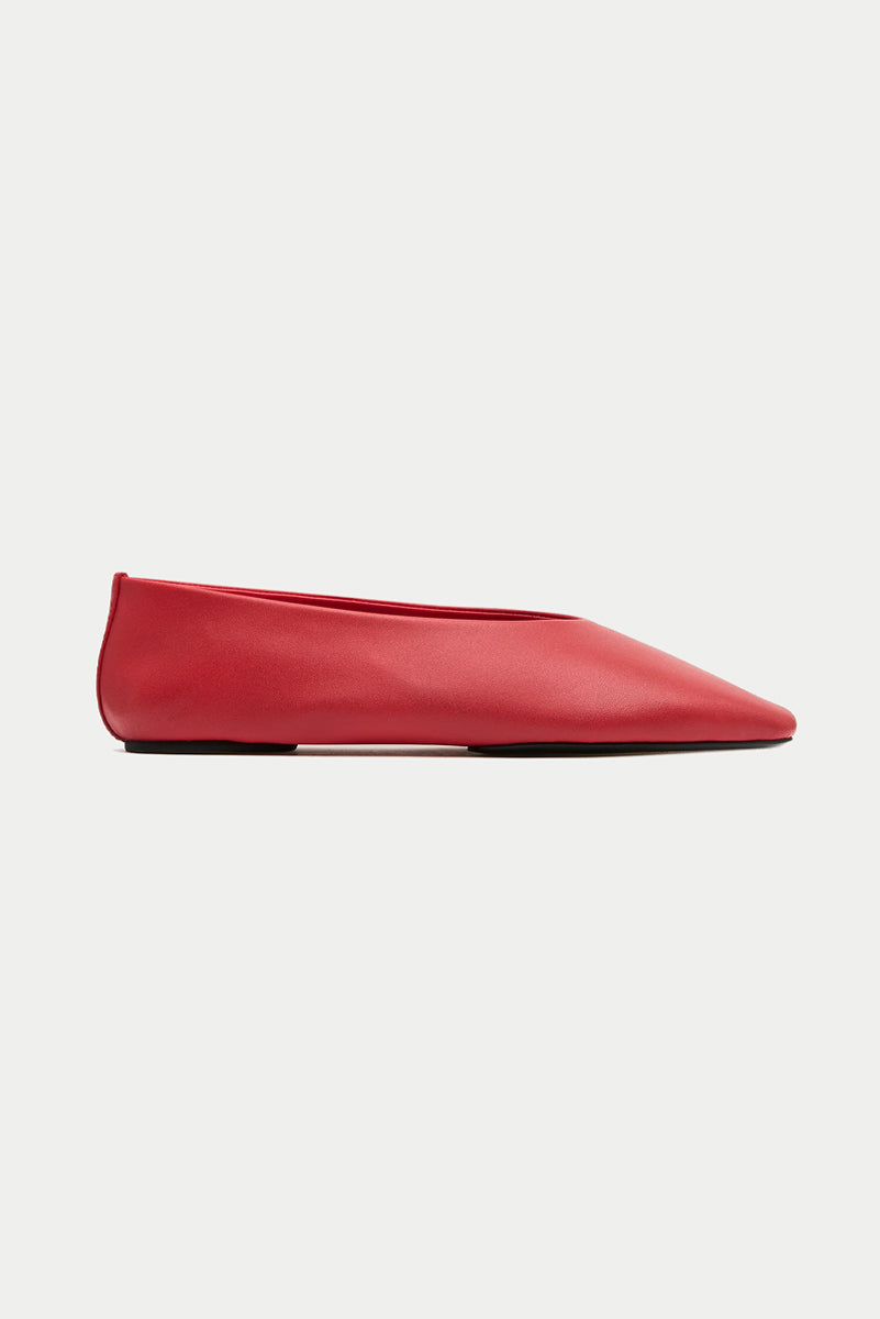ST. AGNI Soft Glove Ballet Flat - Rosso