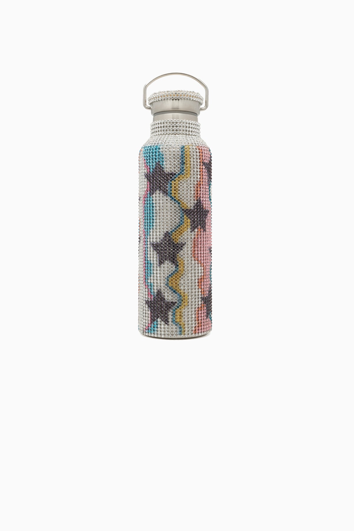 Drink Bottle - Star Multi Wavy Stripe