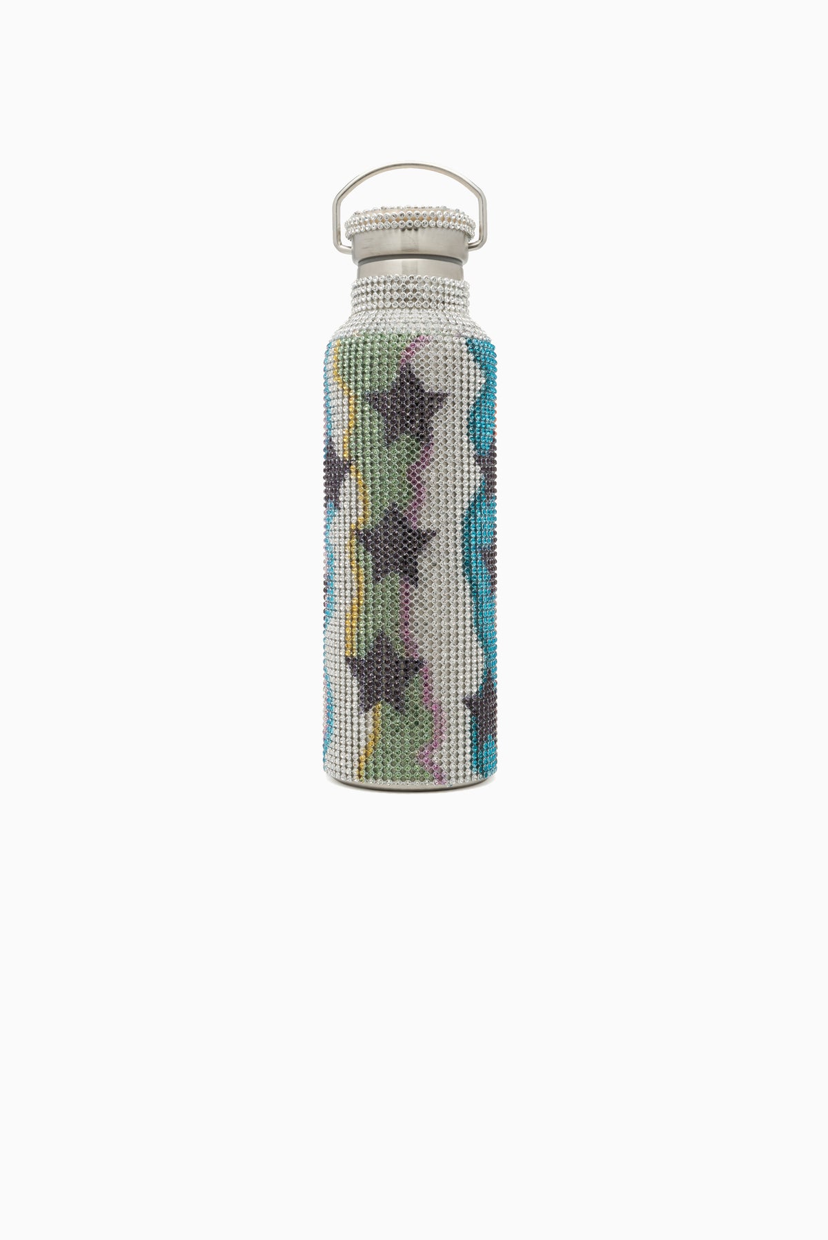 Drink Bottle - Star Multi Wavy Stripe