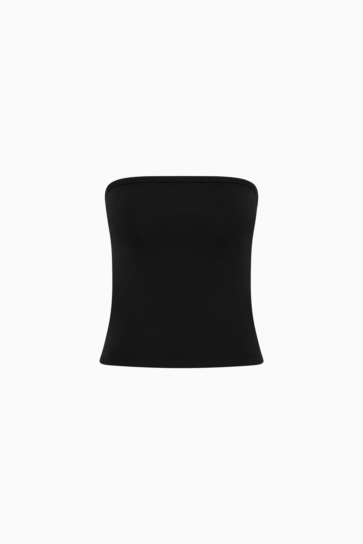 Organic Cotton 90s Strapless Top - Black