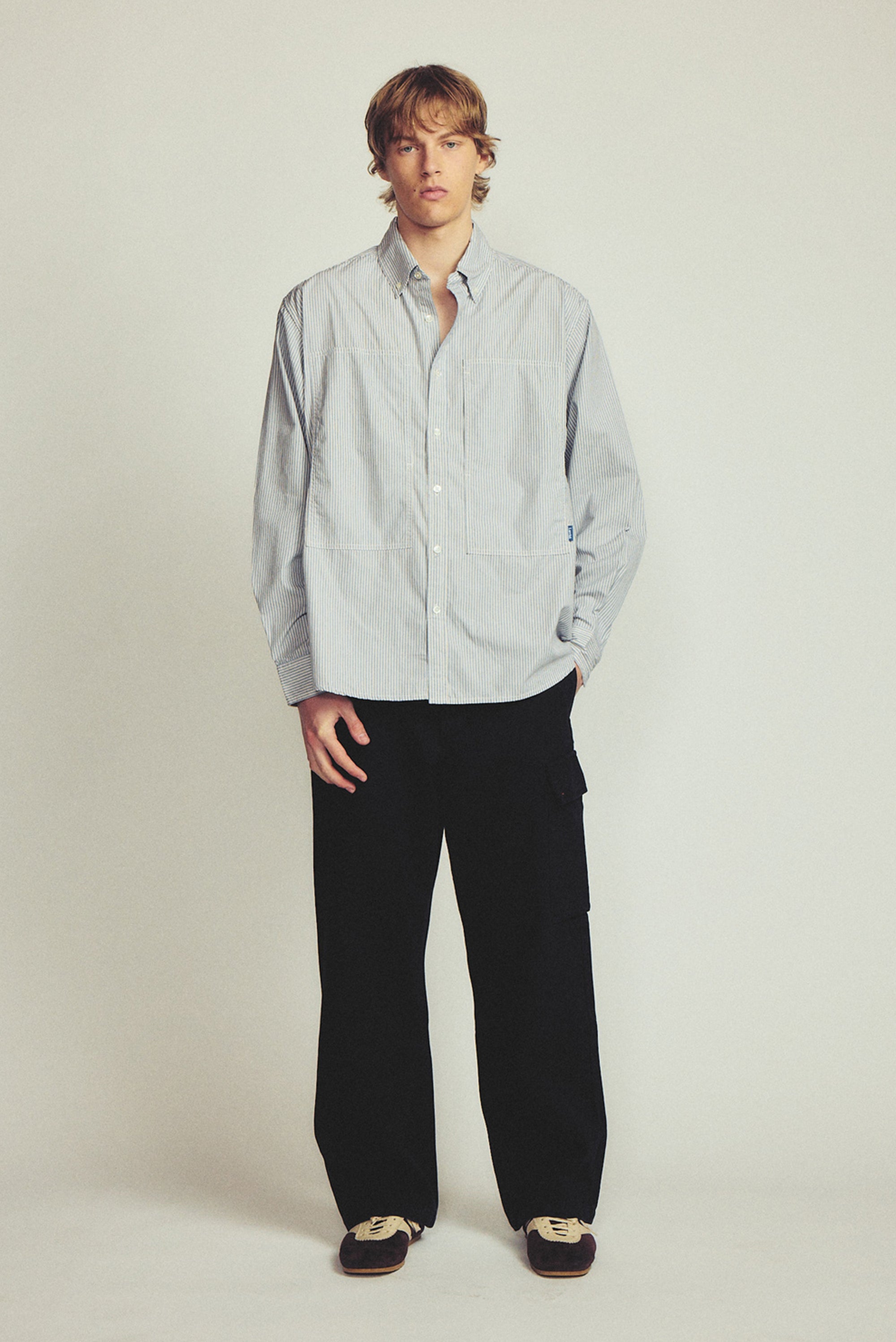 Grant Shirt - Sky Stripe