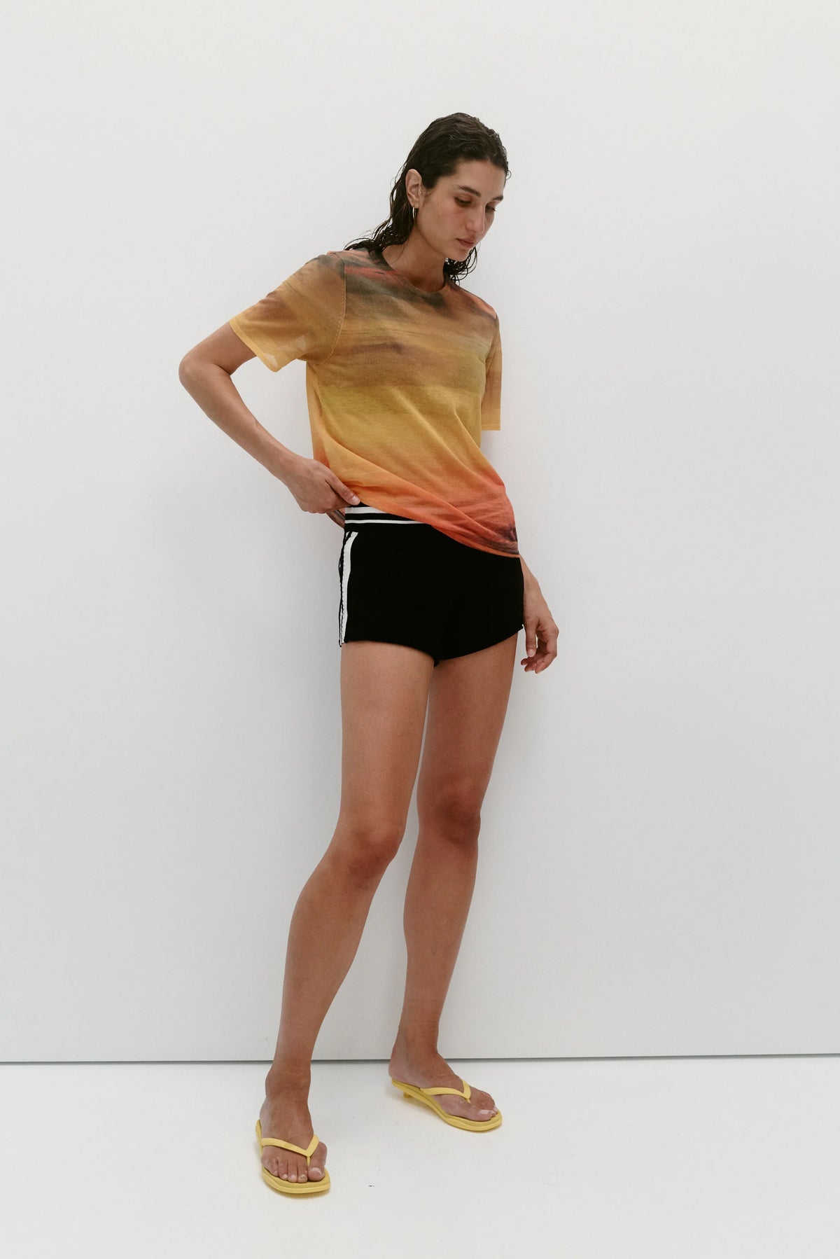 Sheer Haze Tee - Sunset
