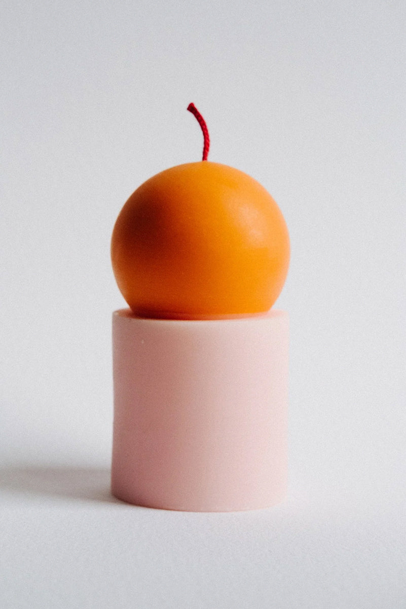 Lulu Candle - Orange/Pink
