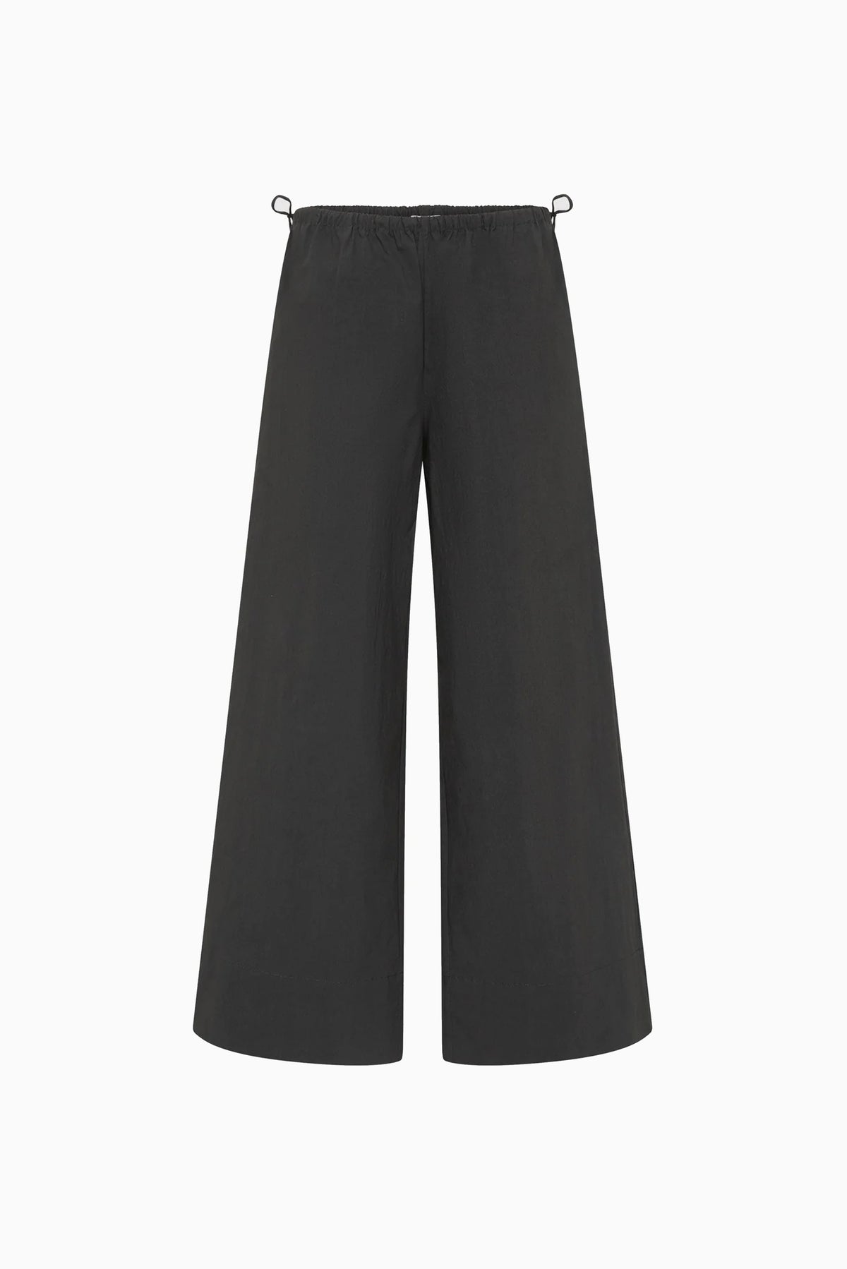 Technical Cotton Cropped Drawstring Pants - Iron Glaze