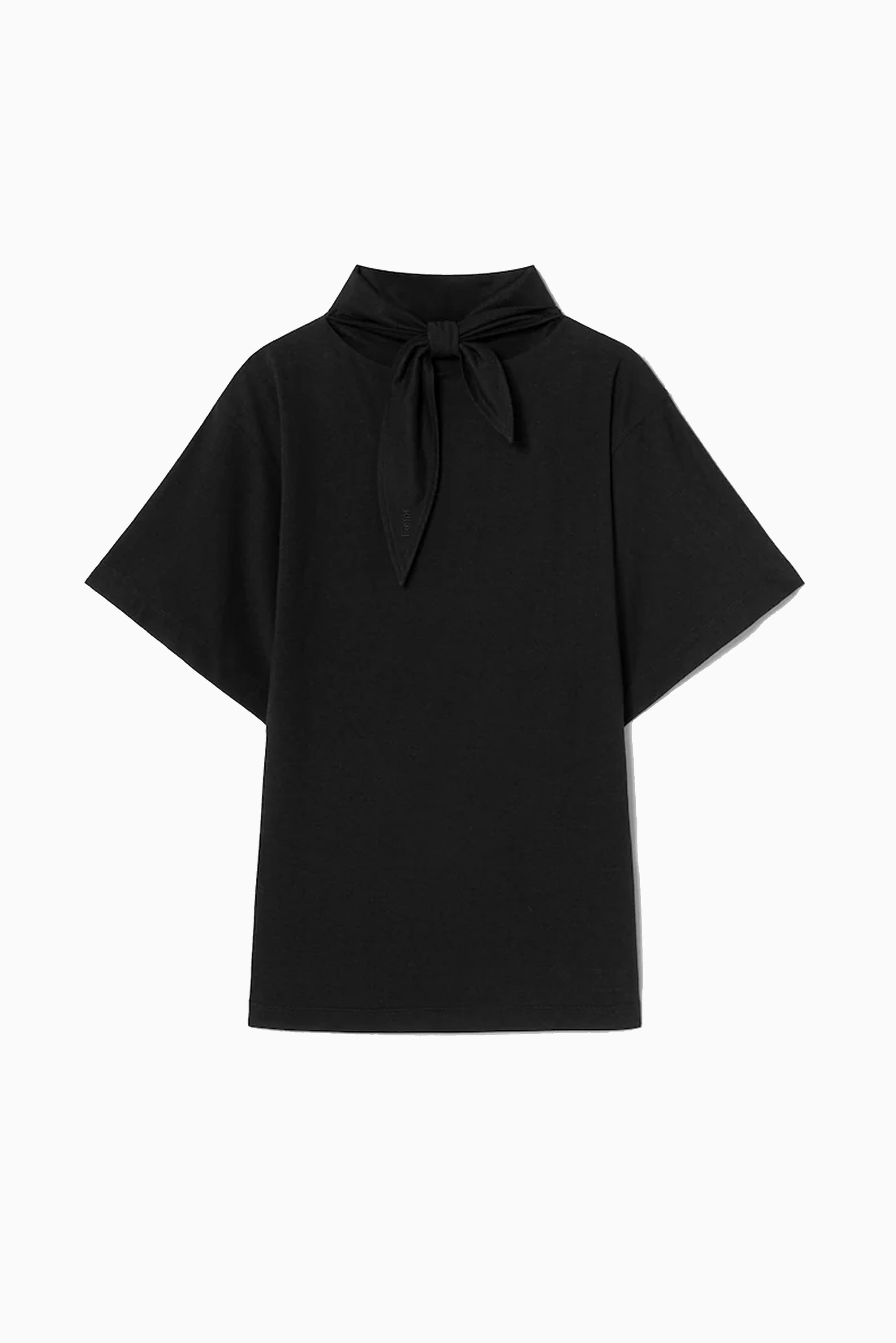 High Neck Tee - Black