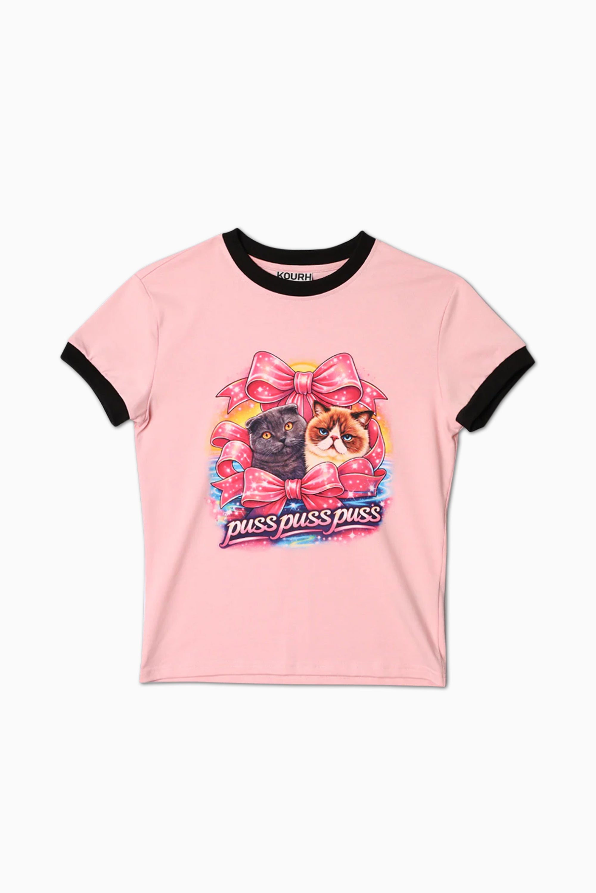 Puss Puss Baby Tee - Orchid Pink