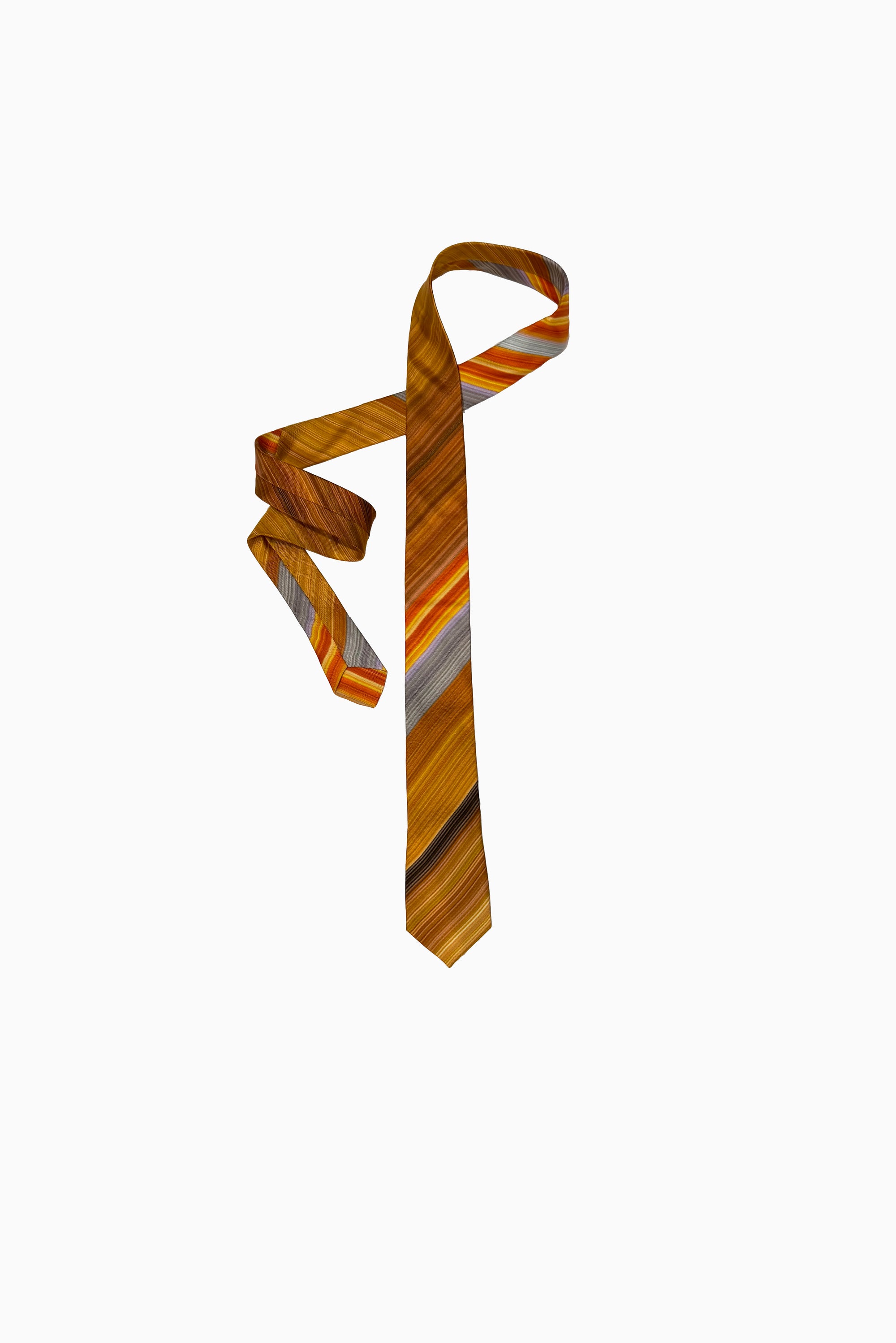 Tie - Orange Stripe
