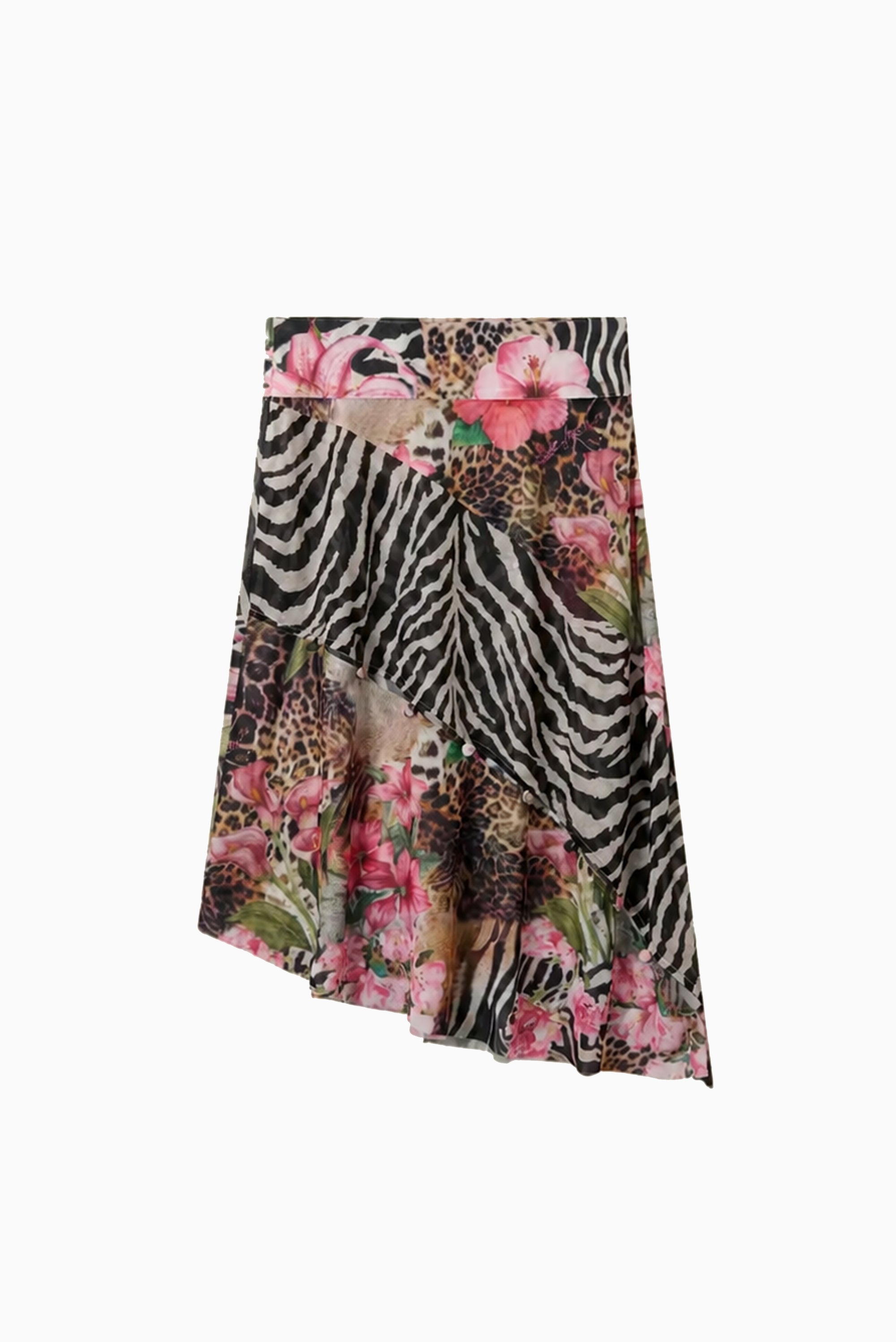 Tropical Mesh Skirt - Multi