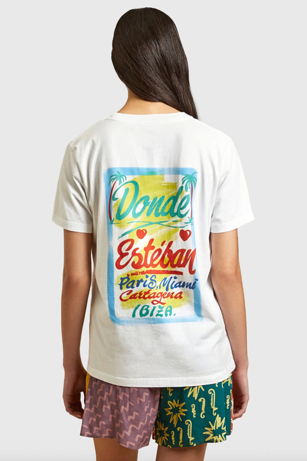 Bazurto T.Shirt - White W/Print