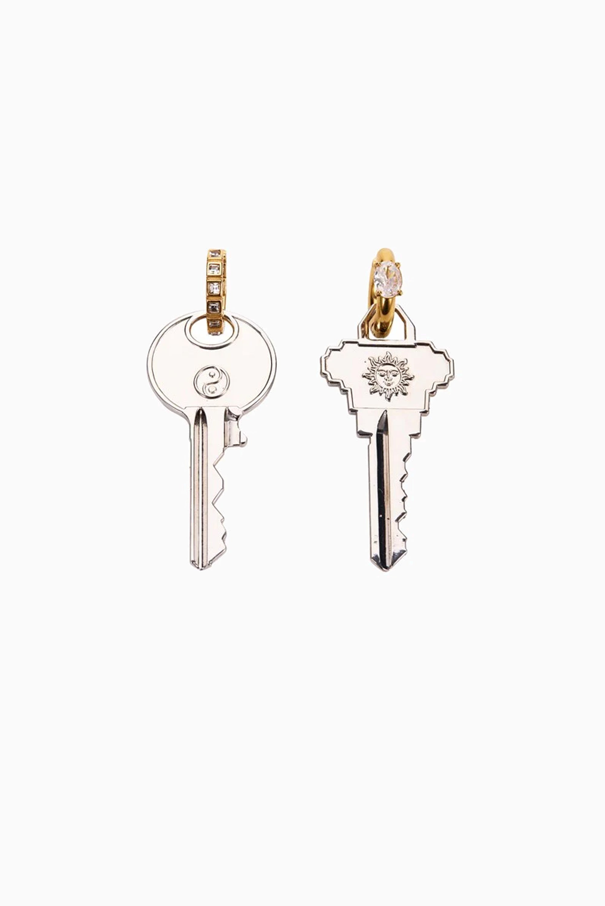 Unlock Earrings - Gold/Silver