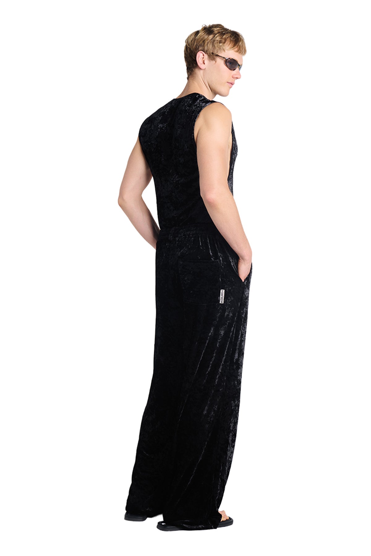 Venom Velvet Tank - Black