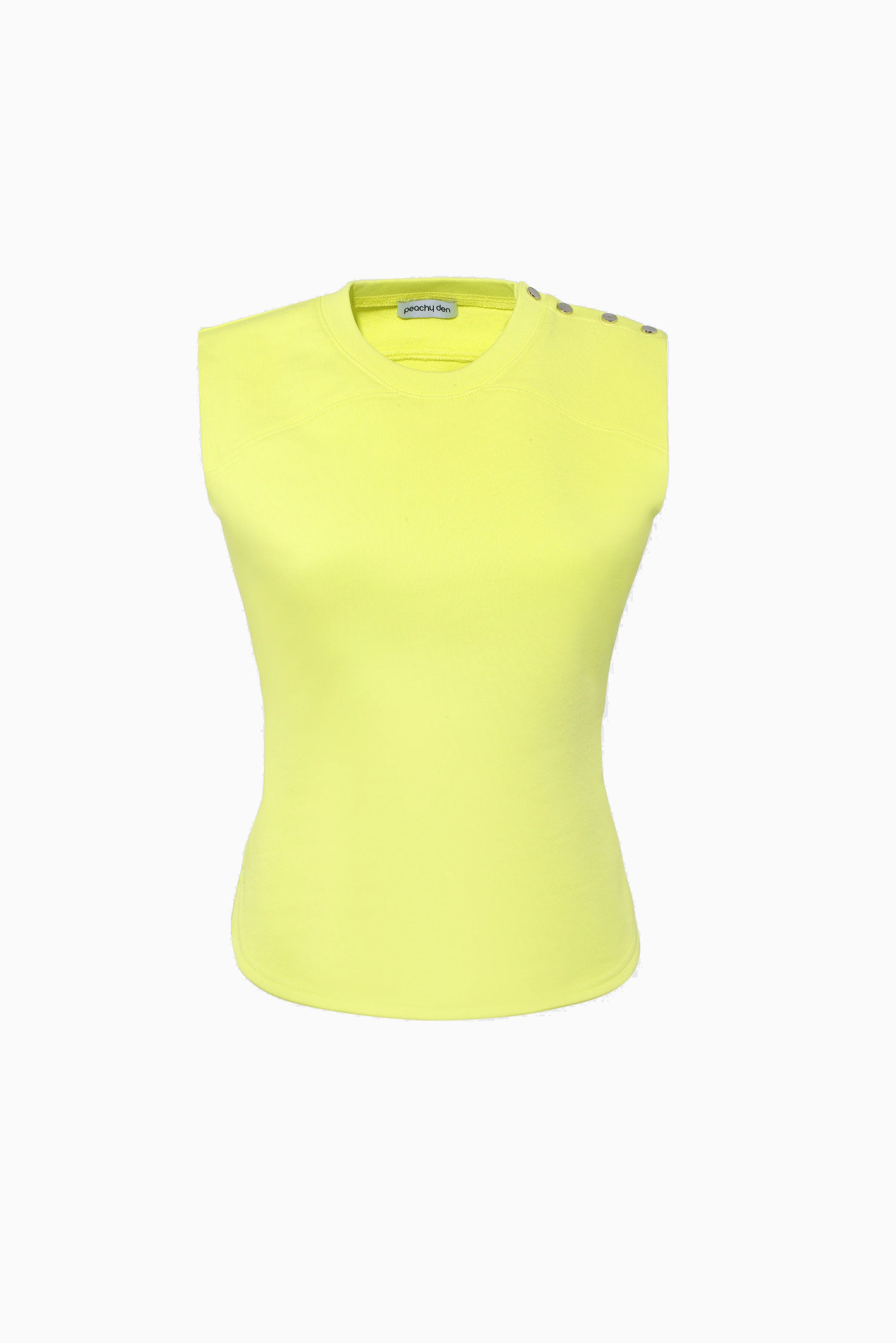 Trixie Sweat Vest Top - Highlighter