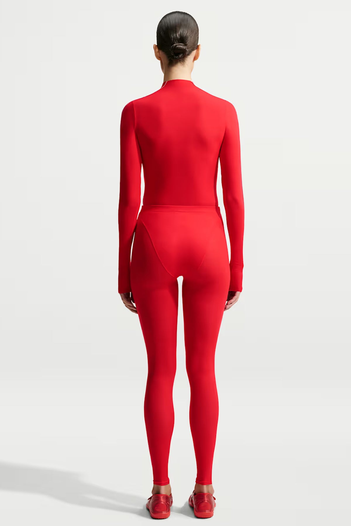 NikeSKIMS Weightless High-Waisted V-Panel Leggings - University Red