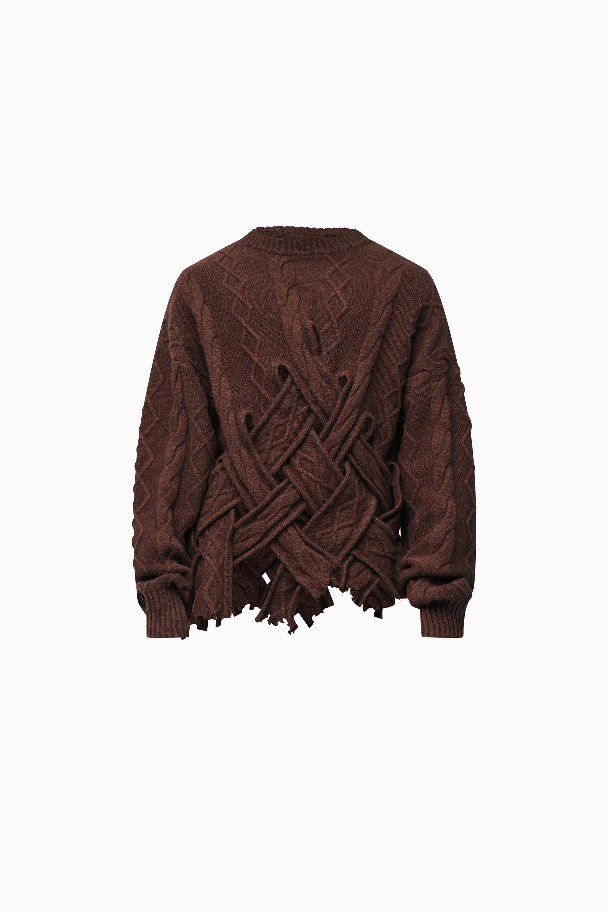 WYNN HAMLYN Men's Rue Sweater - Dark Brown