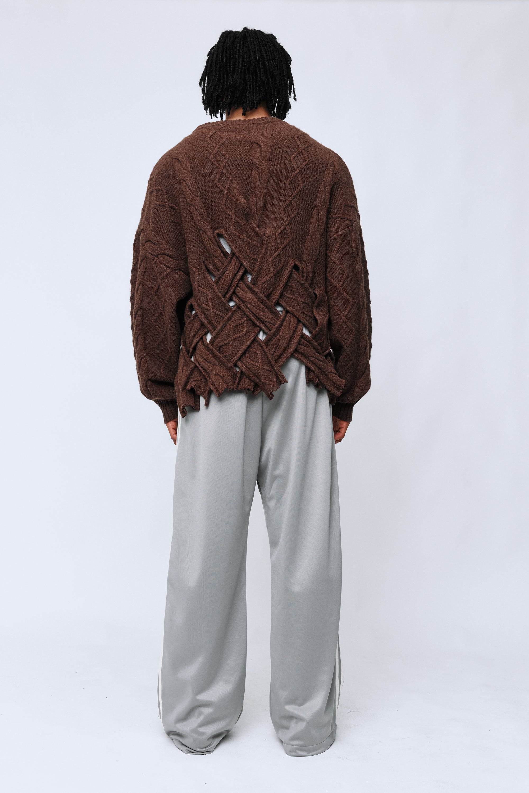 WYNN HAMLYN Men's Rue Sweater - Dark Brown