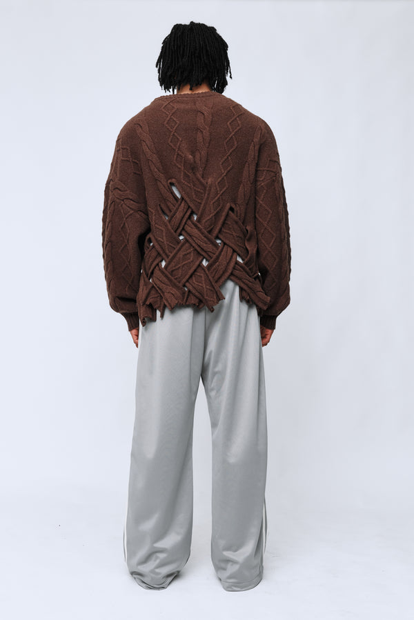 WYNN HAMLYN Men's Rue Sweater - Dark Brown