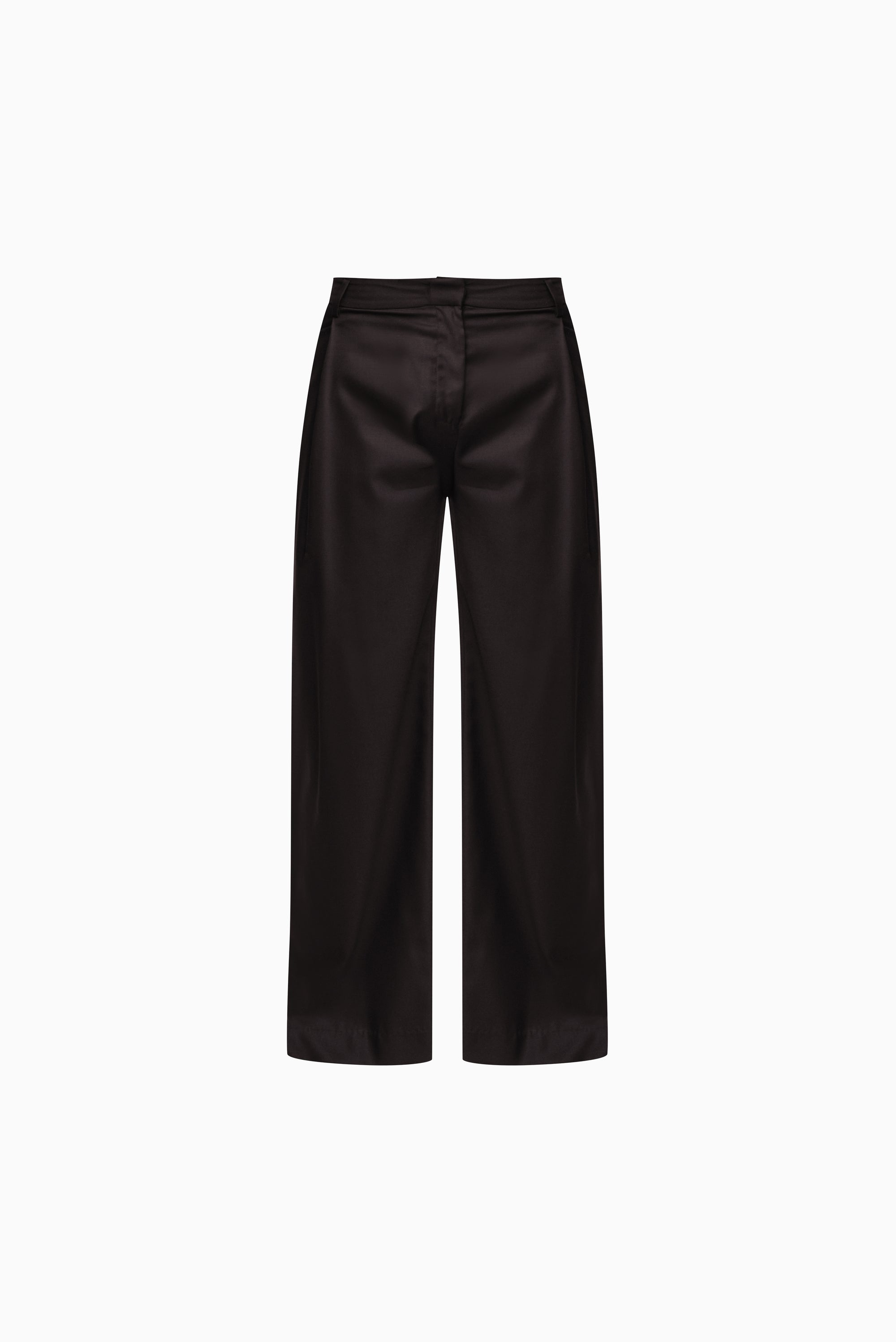 WYNN HAMLYN Men's Pleated Trouser - Dark Brown