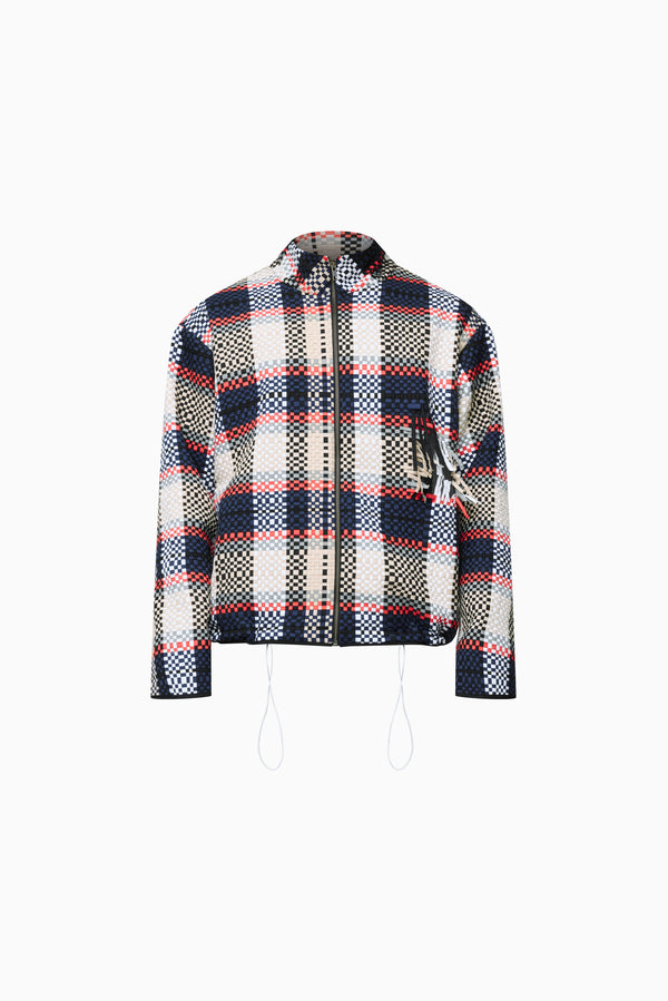 WYNN HAMLYN Men's Woven Wind Breaker - Plaid