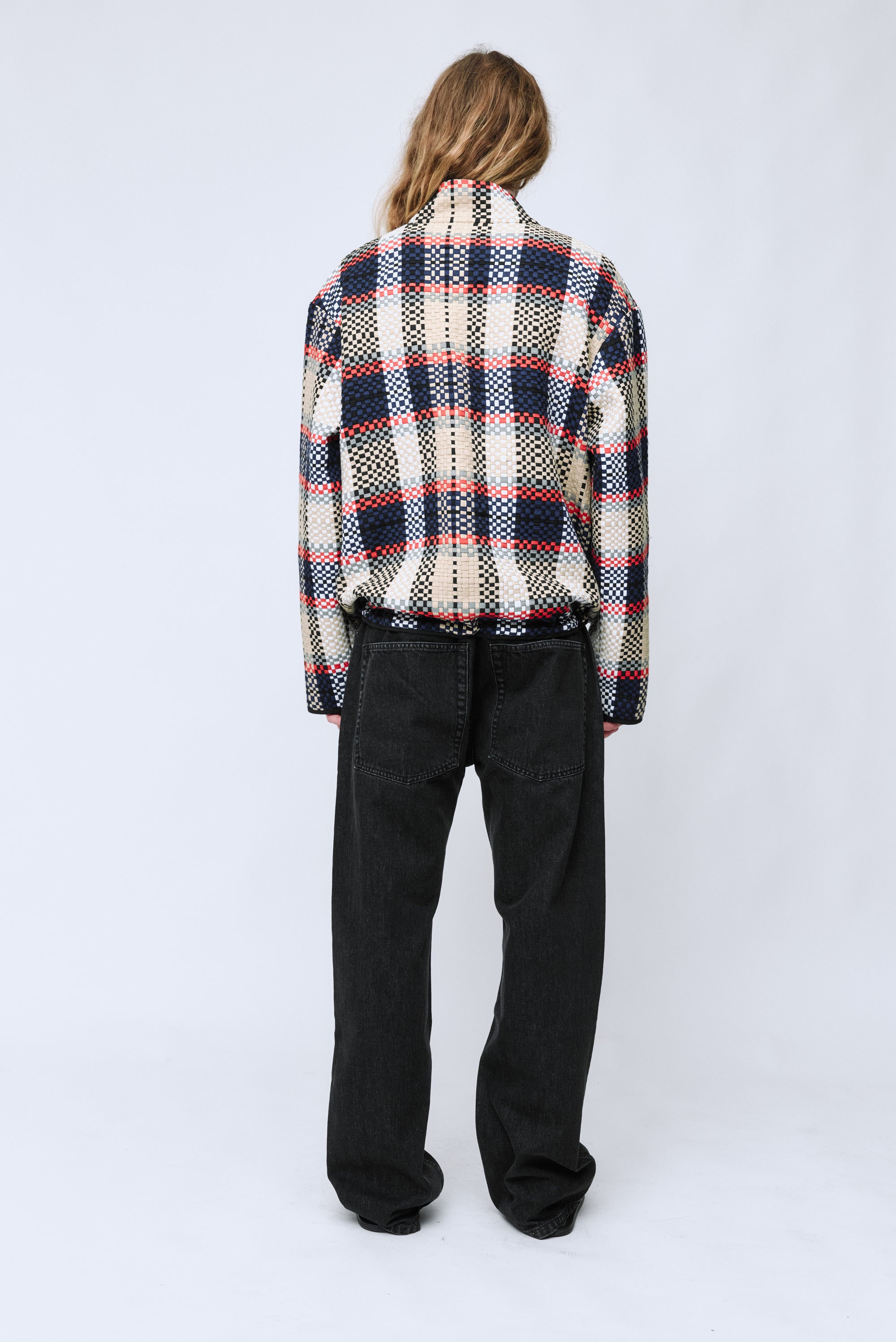 WYNN HAMLYN Men's Woven Wind Breaker - Plaid