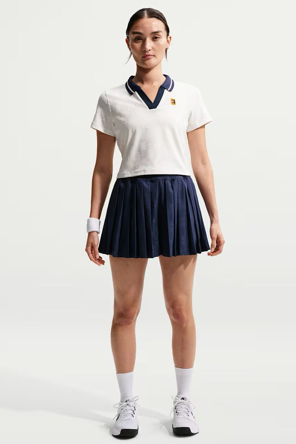 Women's Dri-FIT Cropped Tennis Polo - Sail