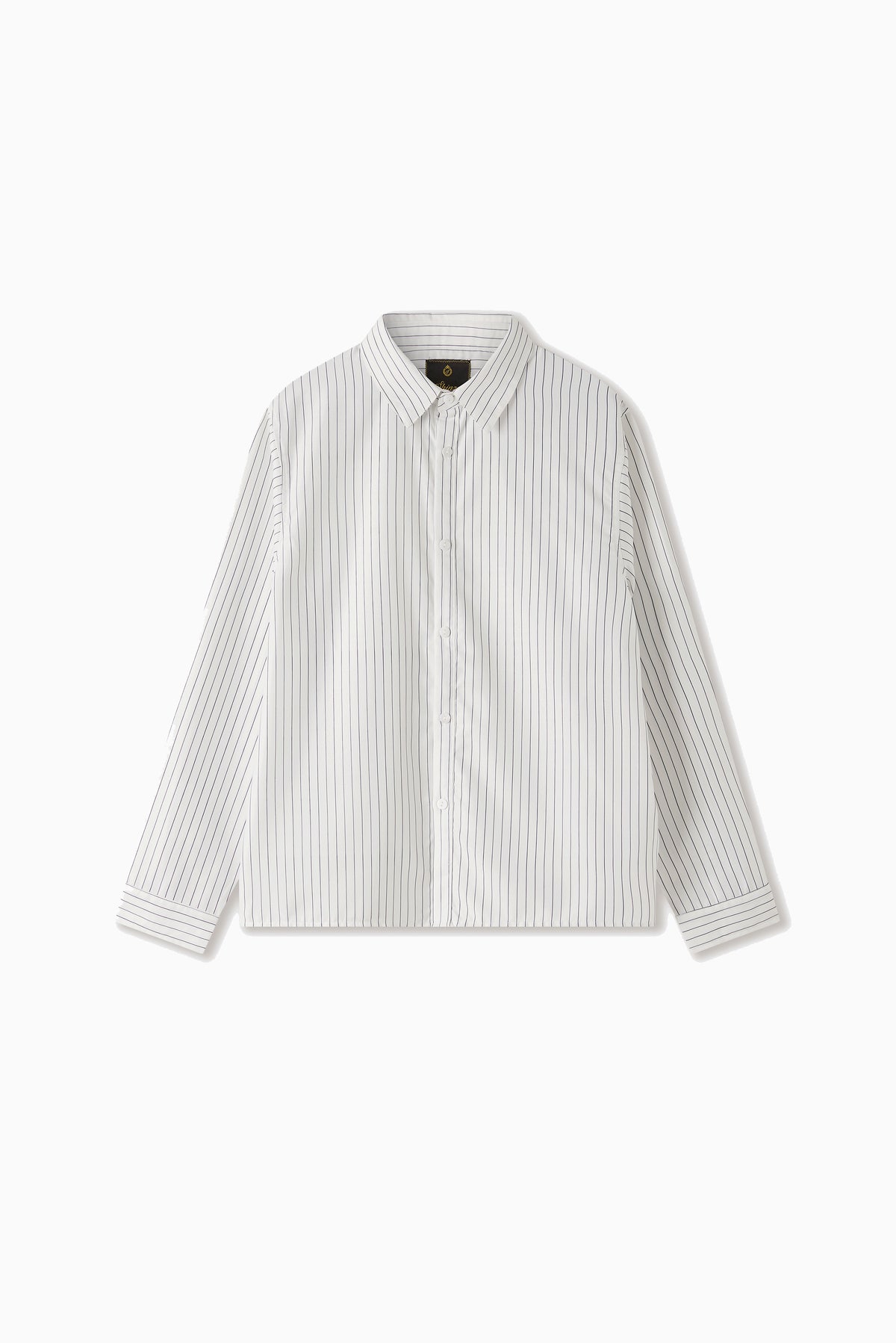 Sutsu White Pinstripe Button Up Shirt - White