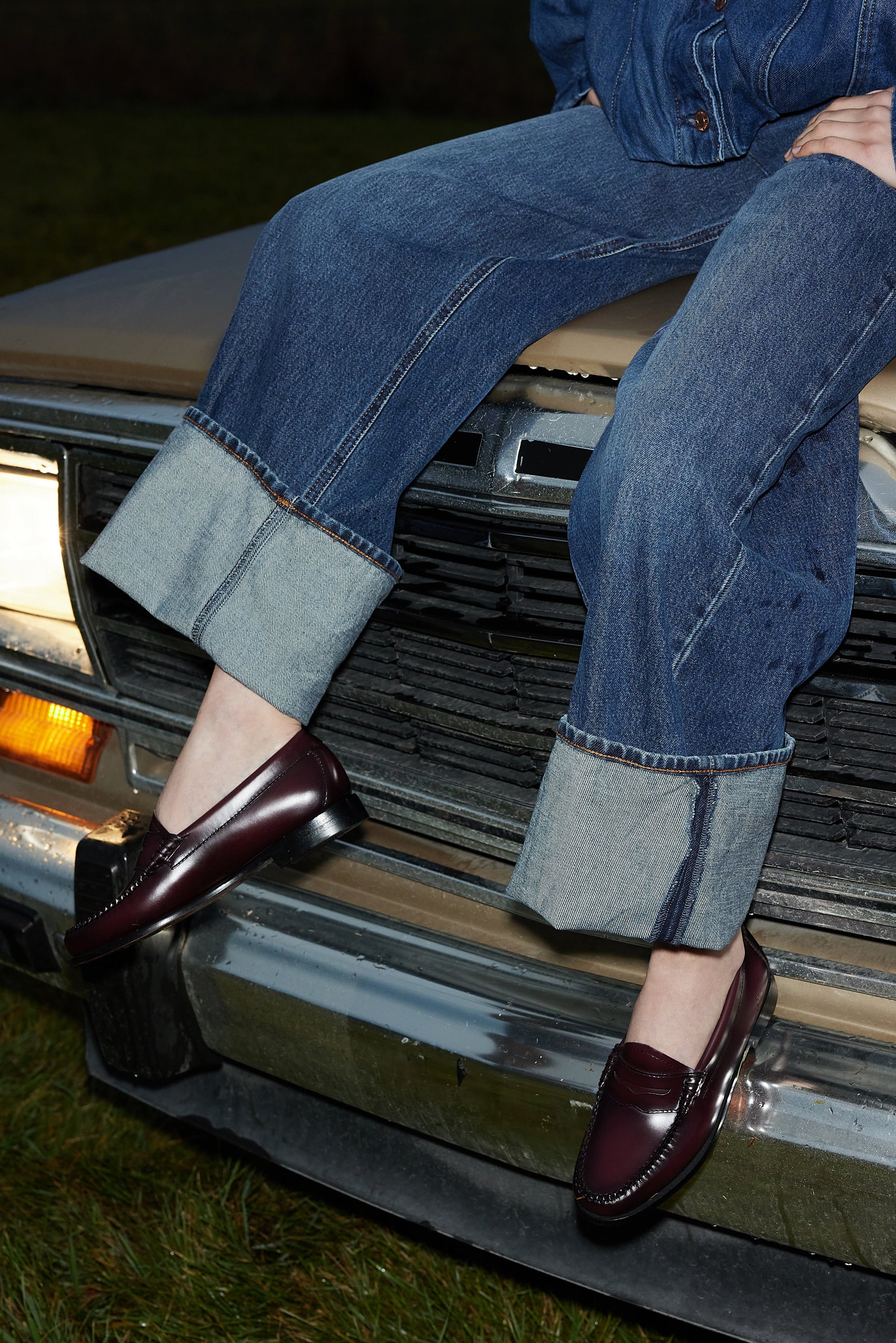 Larson Moc Penny - Wine Leather